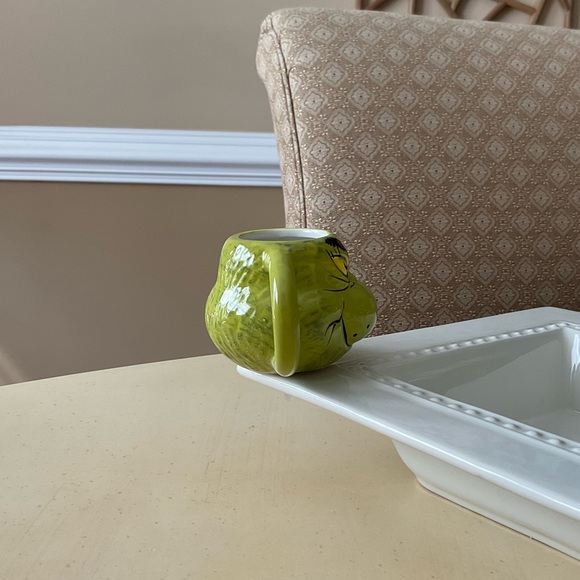 Dr. Seuss Christmas Grinch Head Toothpick Holder Platter Decoration + Bonus - Picture 5 of 7
